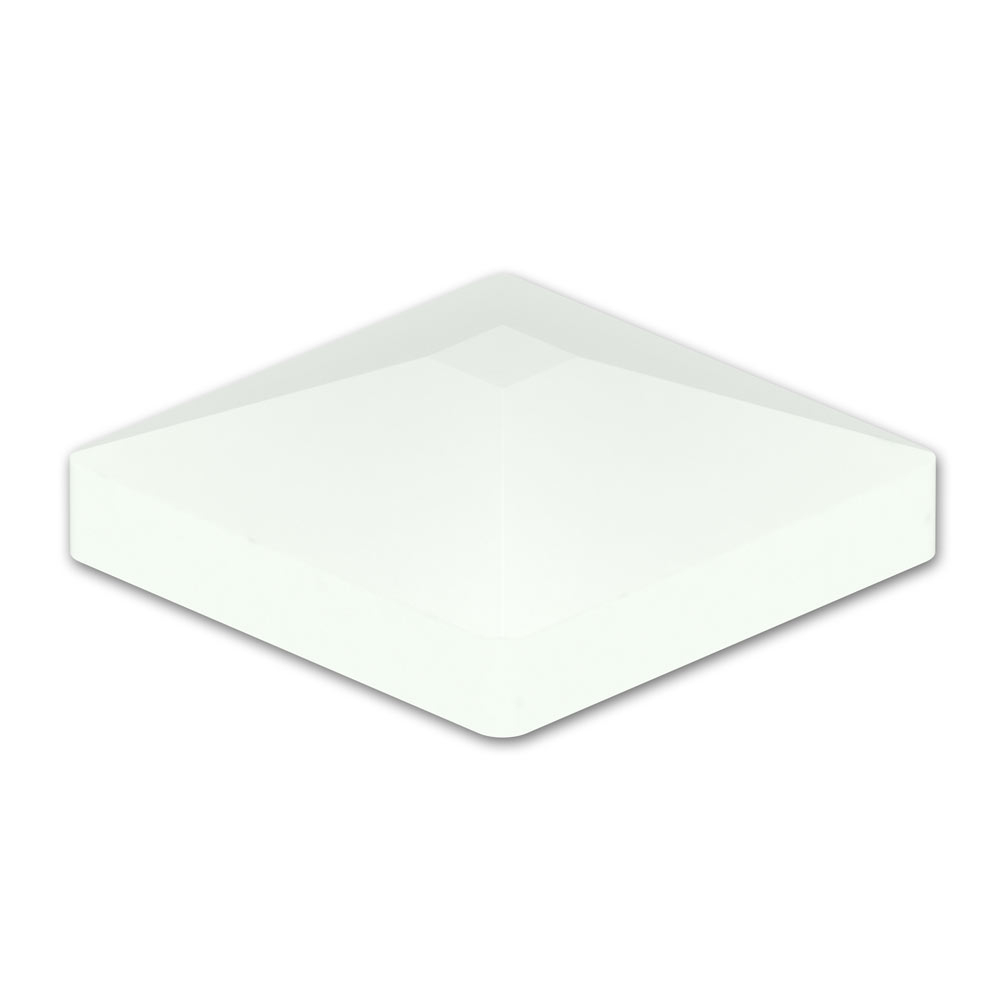 Pfostenkappe Pyramide PVC 8,7 x 8,7 cm weiss