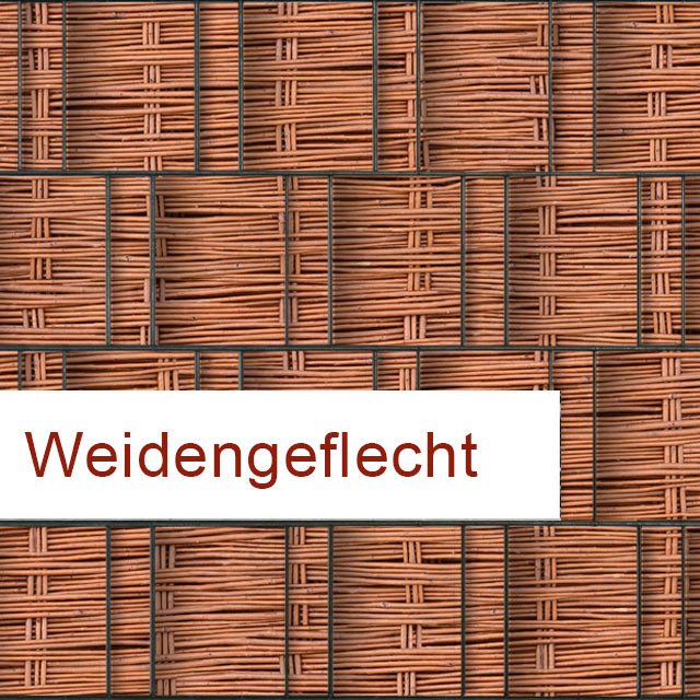 Sichtschutzstreifen Motiv Weidengeflecht