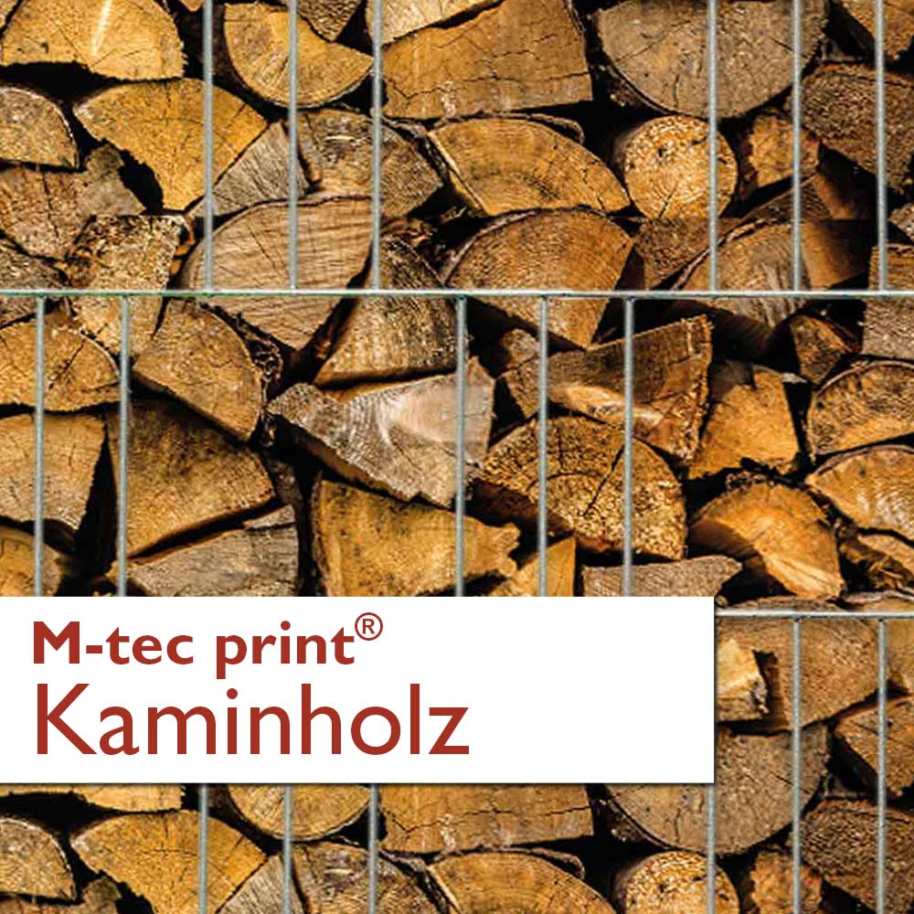 "M-tec print®" Zaunblenden Kaminholz