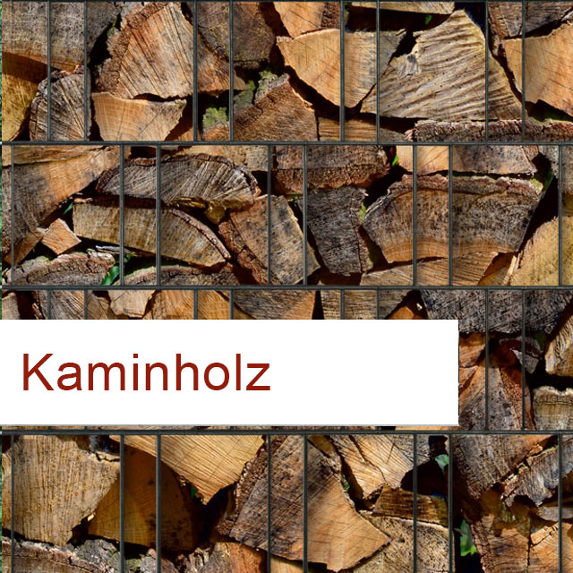 Sichtschutz Motiv Kaminholz